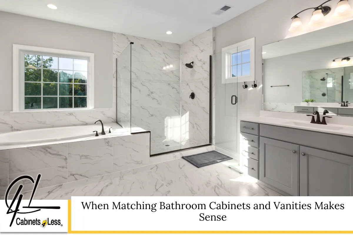 When Matching Bathroom Cabinets and Vanities Makes Sense